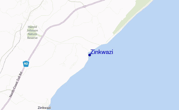 locatiekaart van Zinkwazi