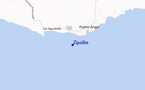locatiekaart van Zipolite