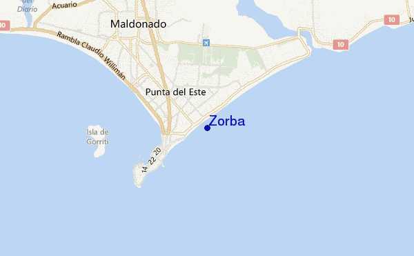 locatiekaart van Zorba