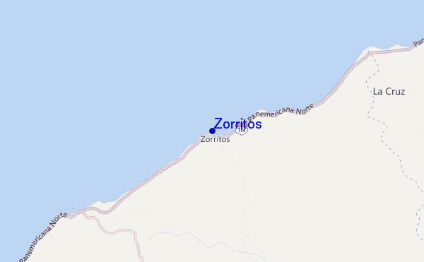 locatiekaart van Zorritos