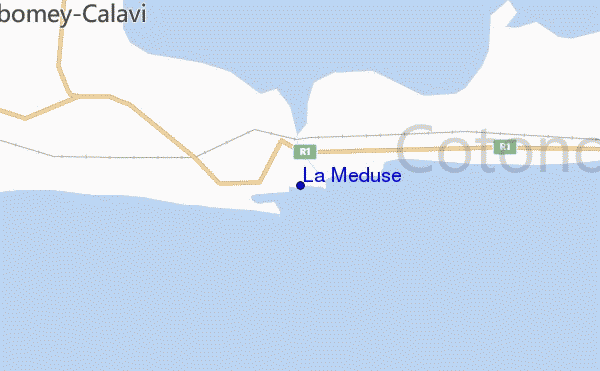 locatiekaart van La Meduse