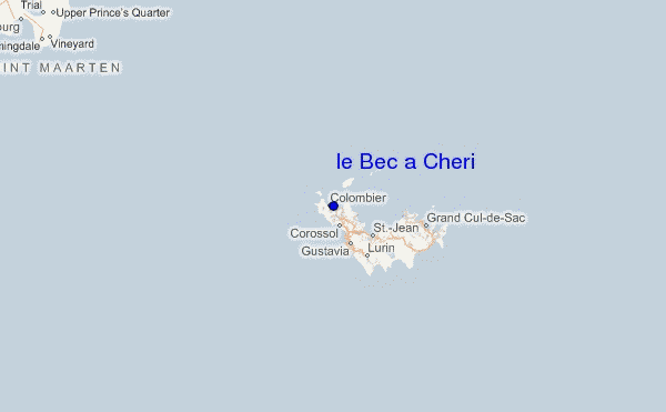locatiekaart van le Bec a Cheri