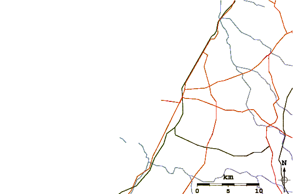 Wegen en rivieren in de buurt Ashkelon Shimshon