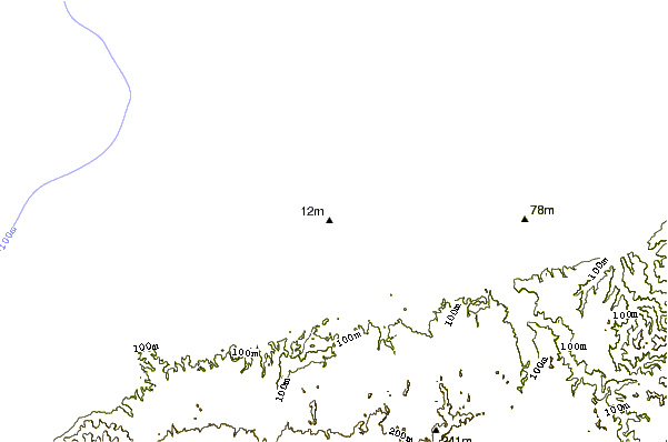 Kustlijn bij Bell Block Reef