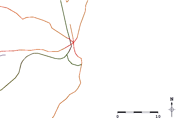 Wegen en rivieren in de buurt Biologia (Mar del Plata)