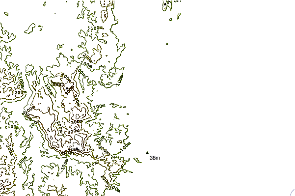 Kustlijn bij Corindi Beach