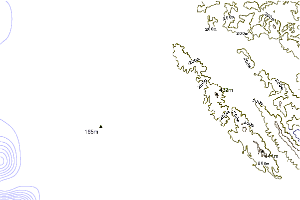 Kustlijn bij Drakes Bay