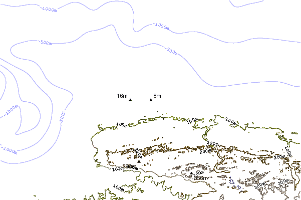 Kustlijn bij Dunes