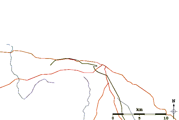 Wegen en rivieren in de buurt East Runton