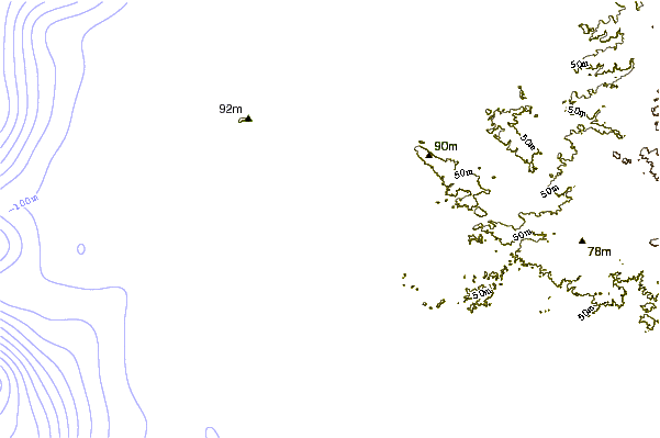 Kustlijn bij Elle Muelle de Ecuasal
