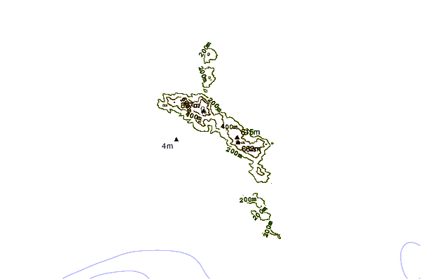 Kustlijn bij Grande Anse (Mahe)