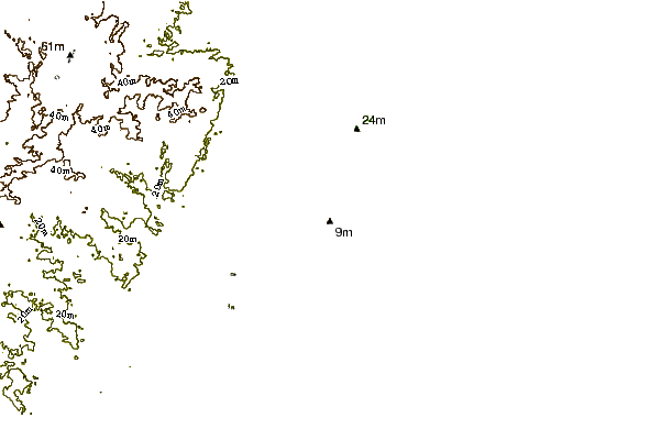 Kustlijn bij Harvey Cedars