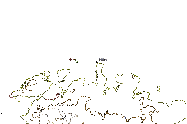 Kustlijn bij Huntcliff