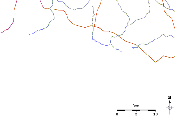Wegen en rivieren in de buurt Hush Hush Beach