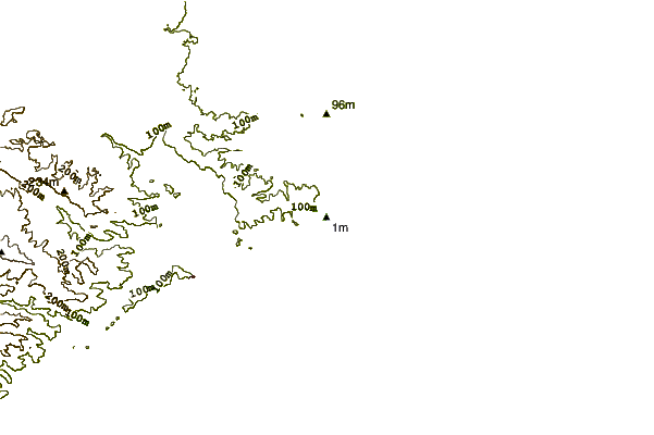 Kustlijn bij Jarosite Reef