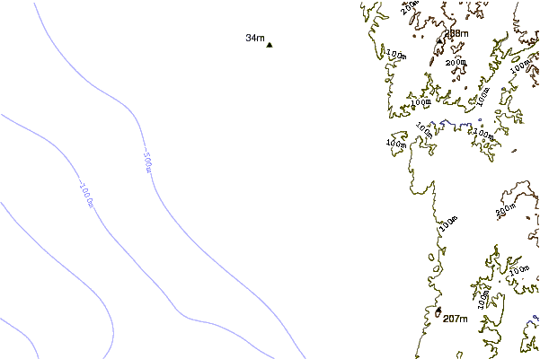 Kustlijn bij La Batterie