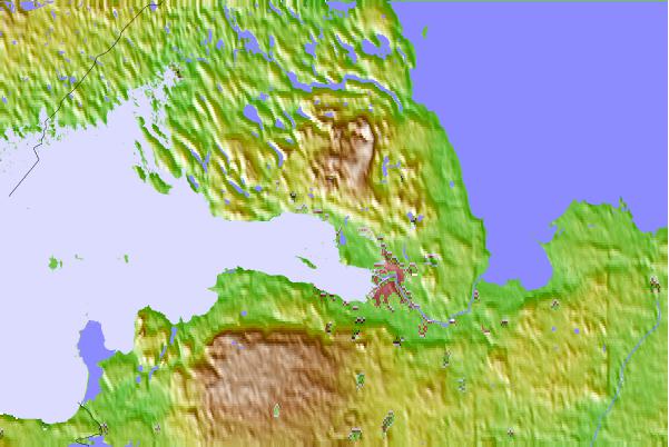 Surflocaties in de buurt van Пляж Ласковый (Laskovyy Plyazh)