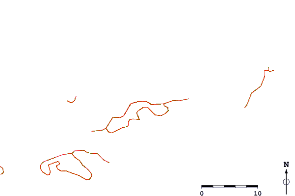 Wegen en rivieren in de buurt Rogues Bay - Lava Flows