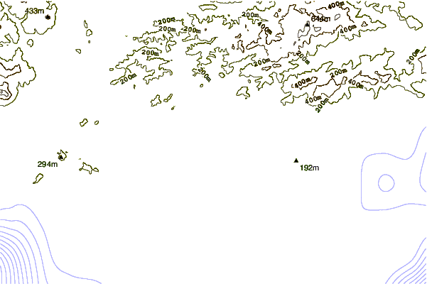 Kustlijn bij Les Bormettes