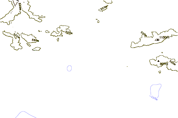 Kustlijn bij Meerensee Beach