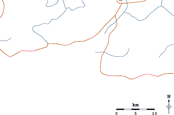 Wegen en rivieren in de buurt Meerensee Beach