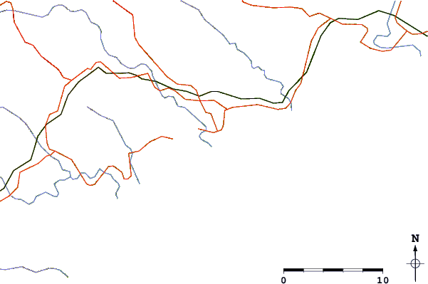 Wegen en rivieren in de buurt Mohaka River Mouth
