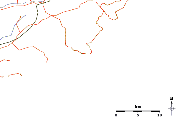 Wegen en rivieren in de buurt Motunau Beach