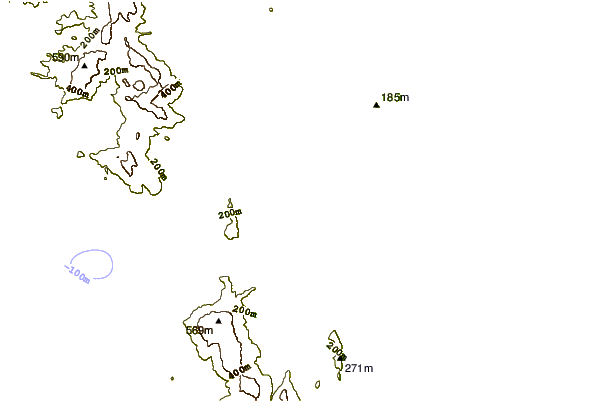 Kustlijn bij Bruny Island - Neck Bay