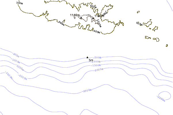 Kustlijn bij Nuusafee Island