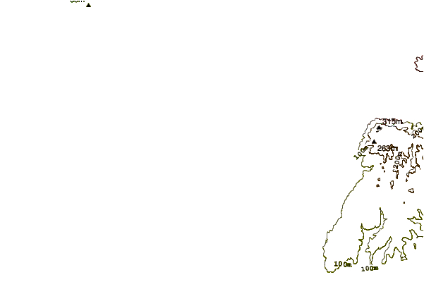 Kustlijn bij Pearses Beach