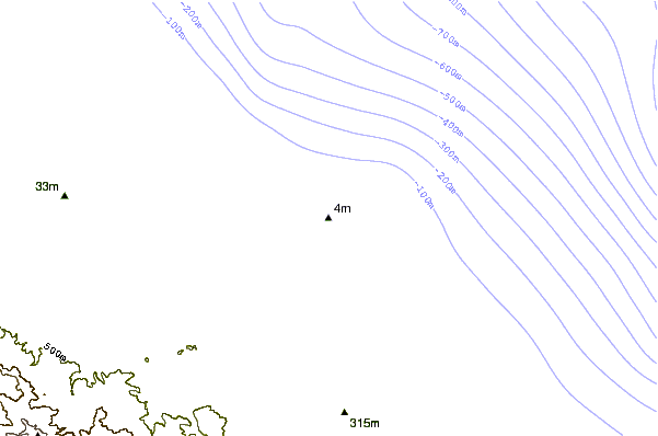 Kustlijn bij Playa Bonita