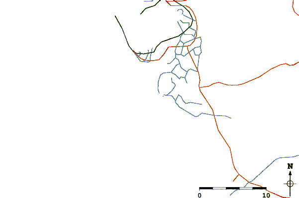 Wegen en rivieren in de buurt Playa de Camposoto