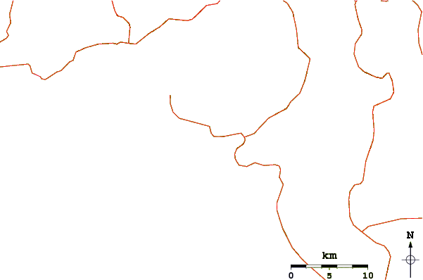 Wegen en rivieren in de buurt Playa Coyote