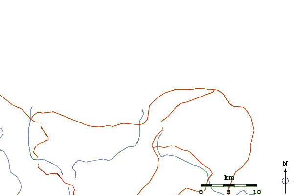 Wegen en rivieren in de buurt Playa Grande