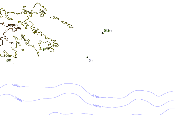 Kustlijn bij Playa Guanico