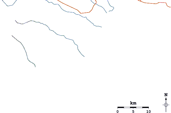 Wegen en rivieren in de buurt Playa Guanico