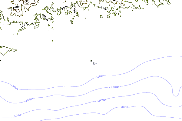 Kustlijn bij Playa Manzanilla