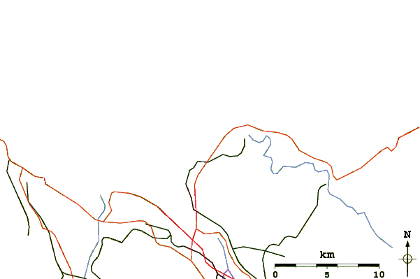Wegen en rivieren in de buurt Playa de Arrietara