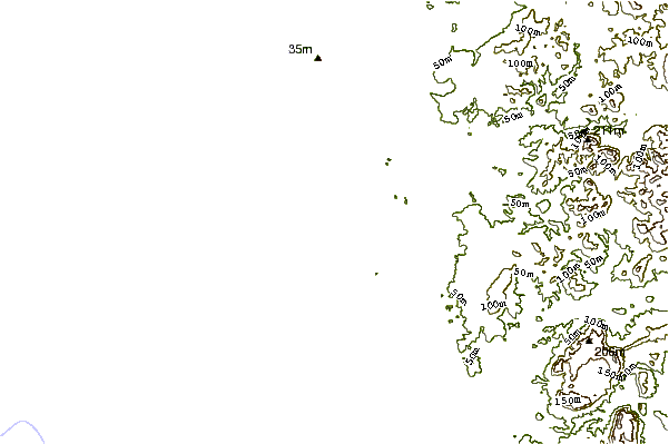 Kustlijn bij Playa de la Barrosa