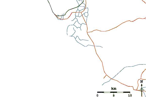 Wegen en rivieren in de buurt Playa de la Barrosa