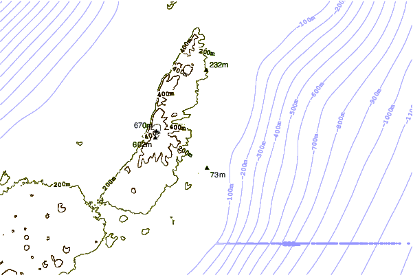 Kustlijn bij Playa de la Garita