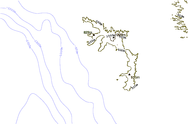 Kustlijn bij Pokai Bay