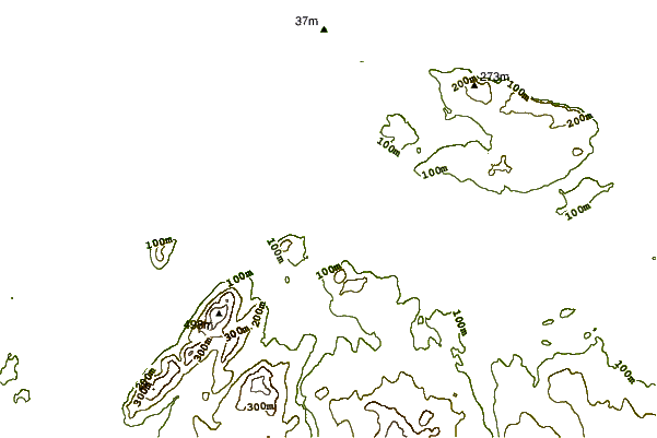 Kustlijn bij Pollan Bay