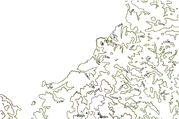 Kustlijn bij Porthtowan