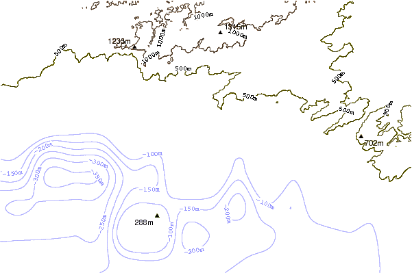 Kustlijn bij Praia Preta