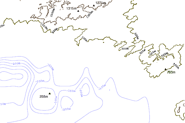 Kustlijn bij Praia da Baleia
