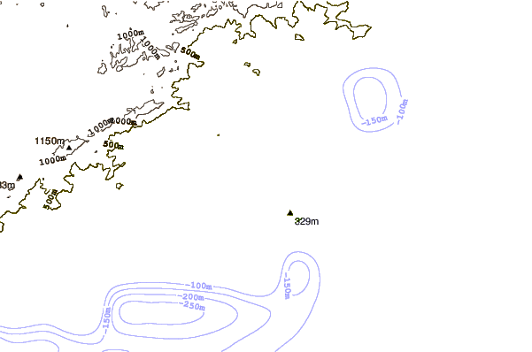 Kustlijn bij Praia de Fora