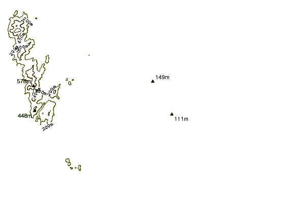 Kustlijn bij Praia de Ubatuba