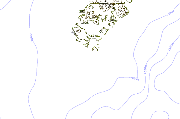 Kustlijn bij Prasonisi East Beach