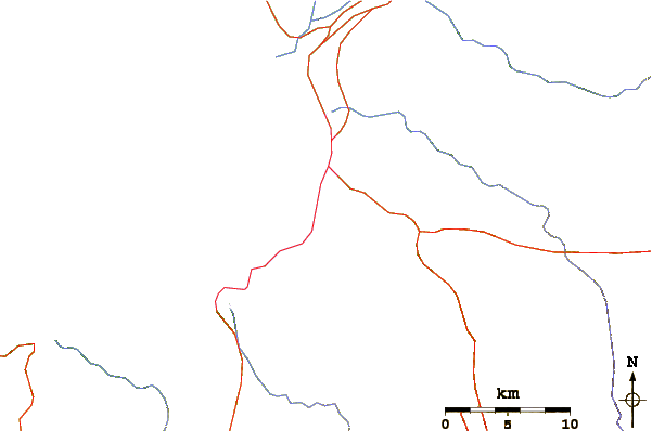 Wegen en rivieren in de buurt Puerto Vallarta Rivermouth